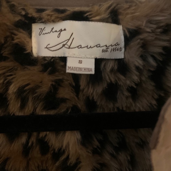 Vintage Havana Military Coat Leopard Lining - Picture 4 of 5